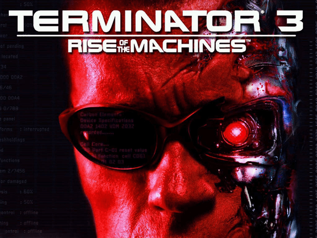 Terminator 3 Redemption title screen for Xbox